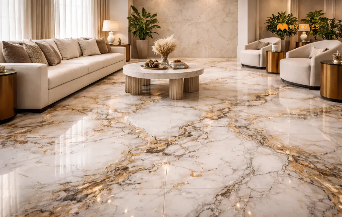 Granite Tiles in Living Room